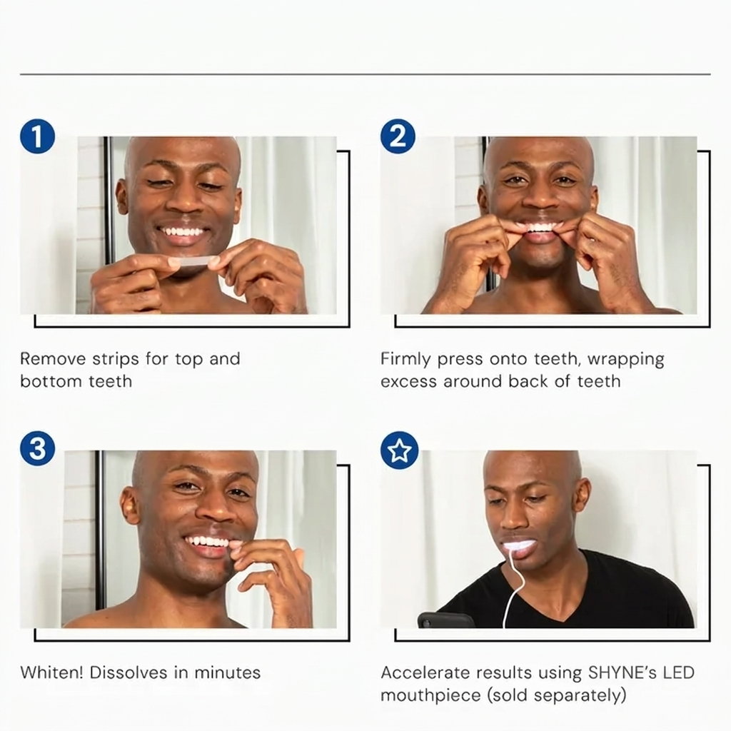 SHYNE® DiamondSeries® | Dissolving Teeth Whitening Strips